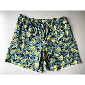 Banana Swim Trunks Size XXL Resort Mens Lined Swim‎ Outdoors Pockets 7.5" inseam